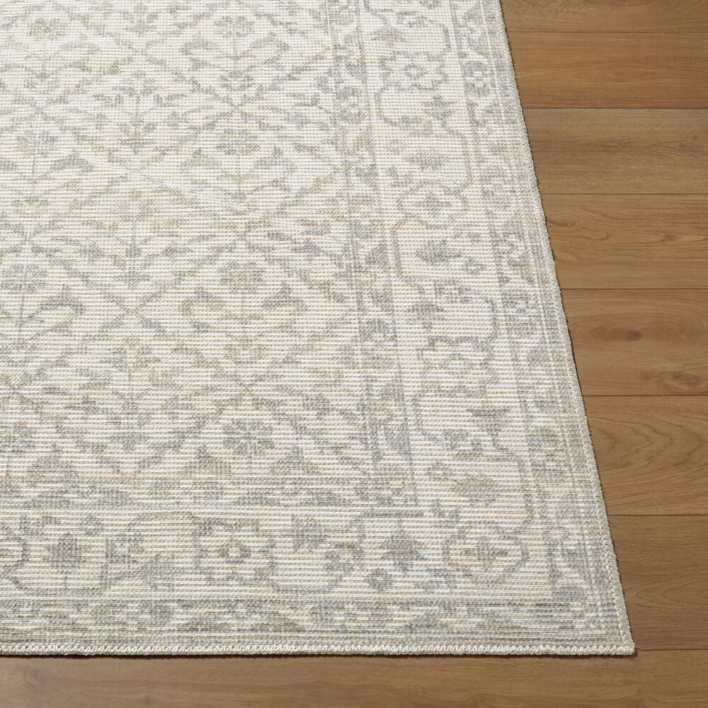 Maan Gray/Off-White Machine Woven Rug NBMA-2301 - front