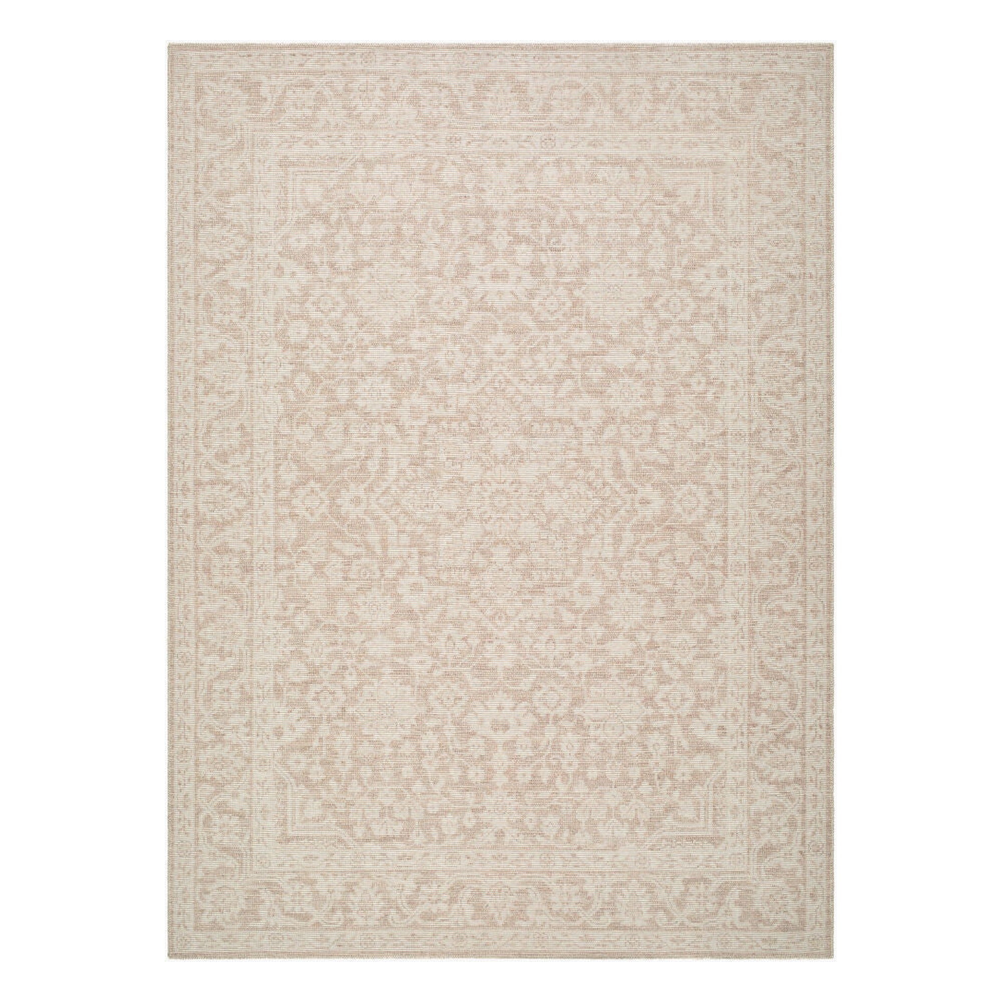 Maan Mustard/Off-White Machine Woven Rug NBMA-2303 - 2' x 2'11"