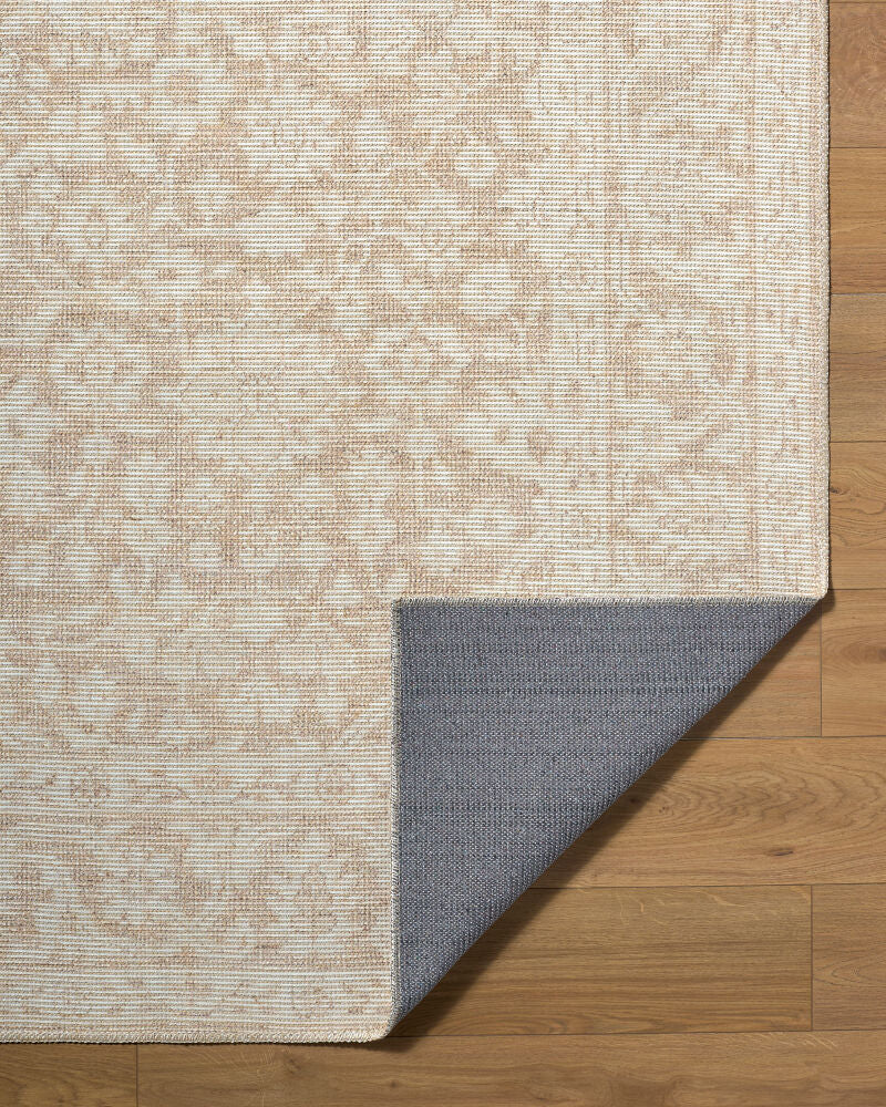 Maan Mustard/Off-White Machine Woven Rug NBMA-2303 - fold