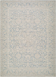 Maan Mustard/Sky Blue Machine Woven Rug NBMA-2304 - 2' x 2'11"