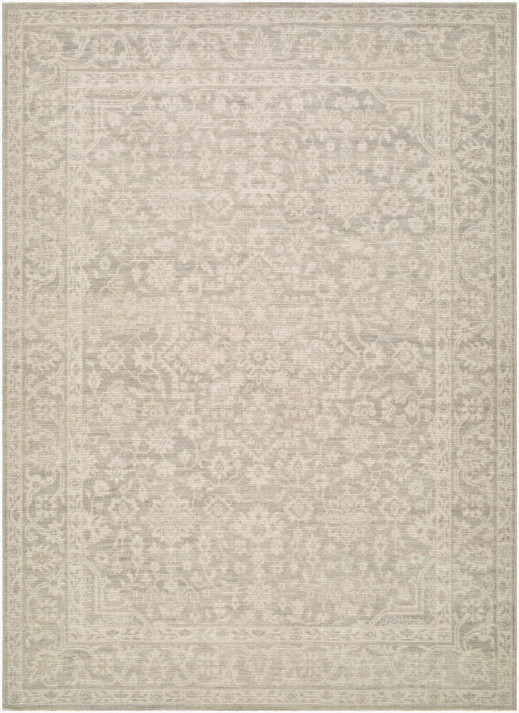 Maan Gray/Off-White Machine Woven Rug NBMA-2305 - 2' x 2'11"