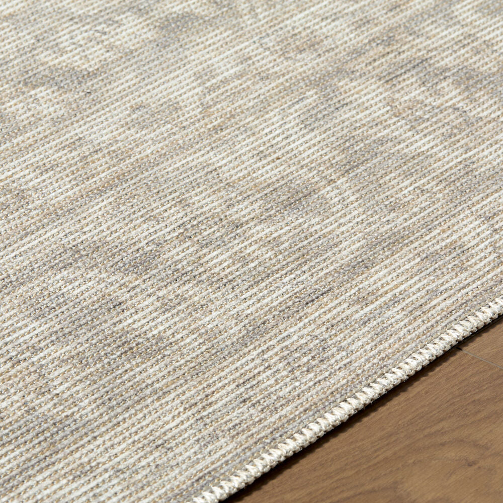 Maan Gray/Off-White Machine Woven Rug NBMA-2305 - texture
