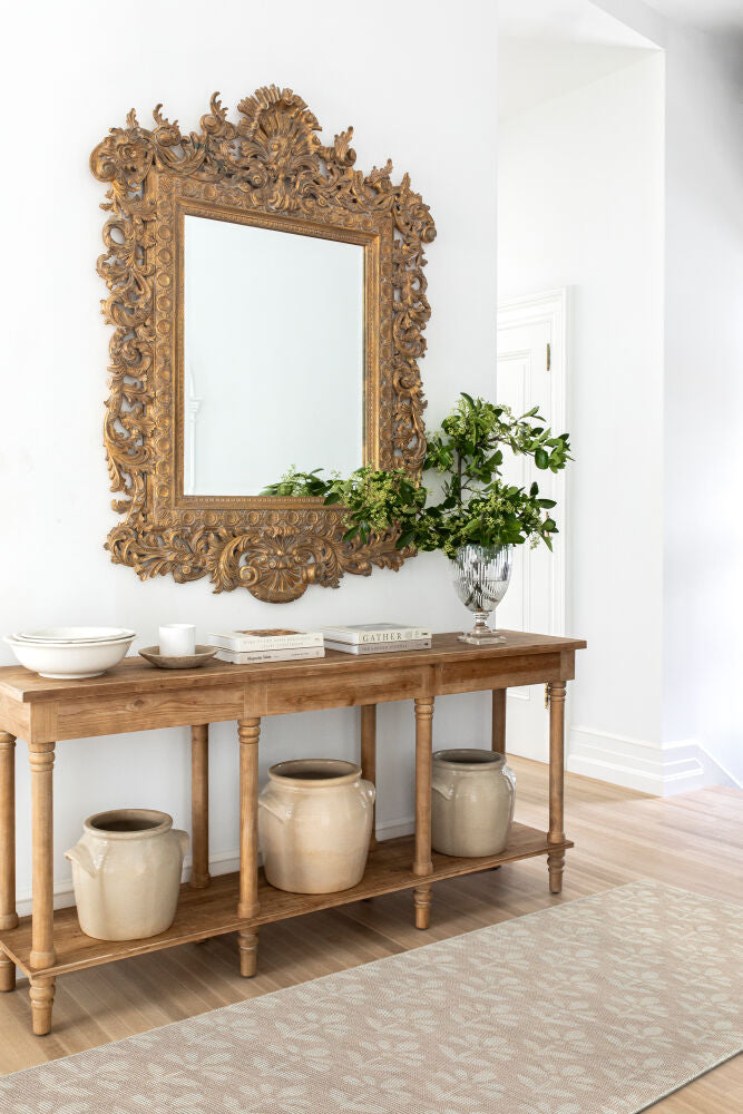 Maya Light Brown/Off-White Machine Woven Rug - roomscene