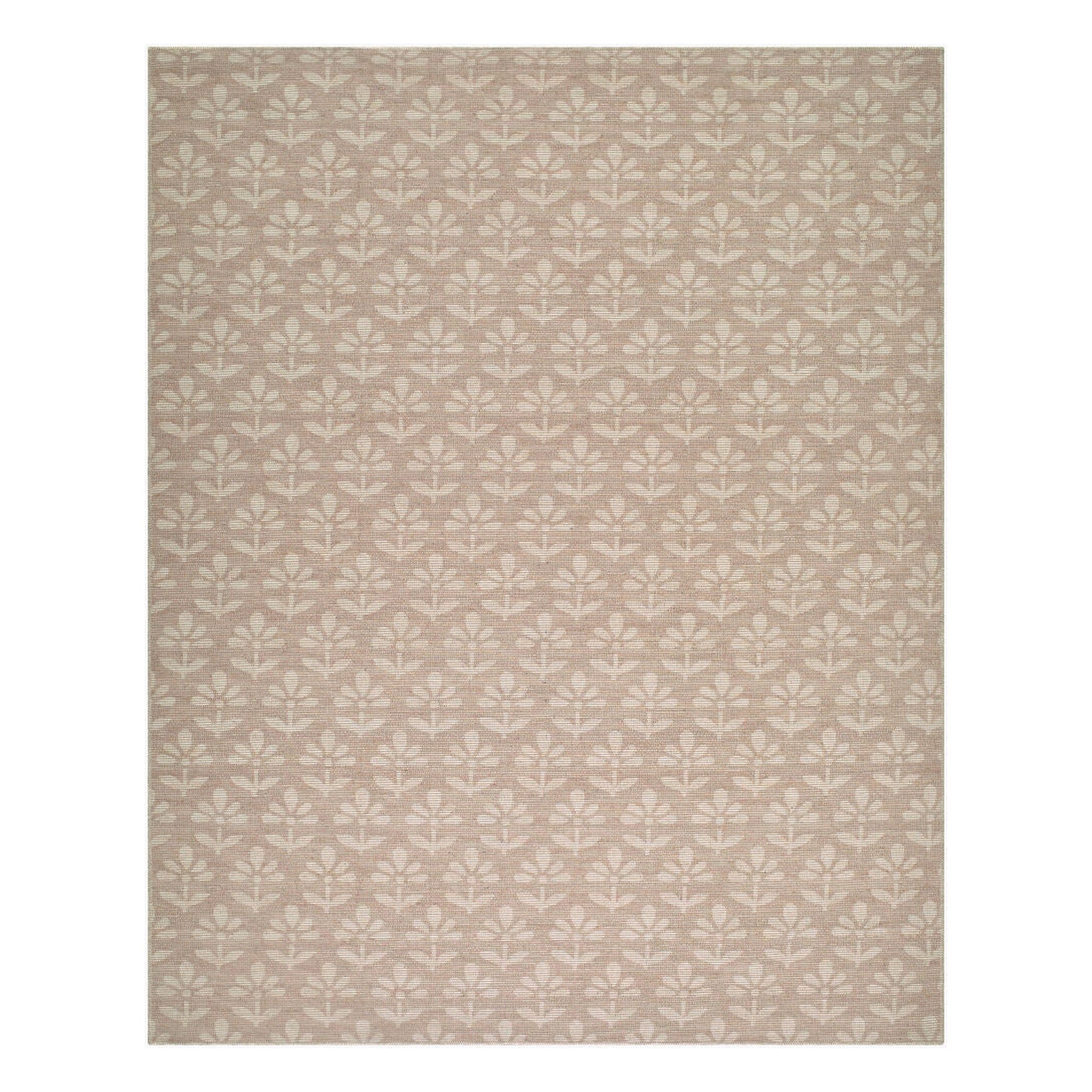 Maya Light Brown/Off-White Machine Woven Rug - 2' x 2'11"