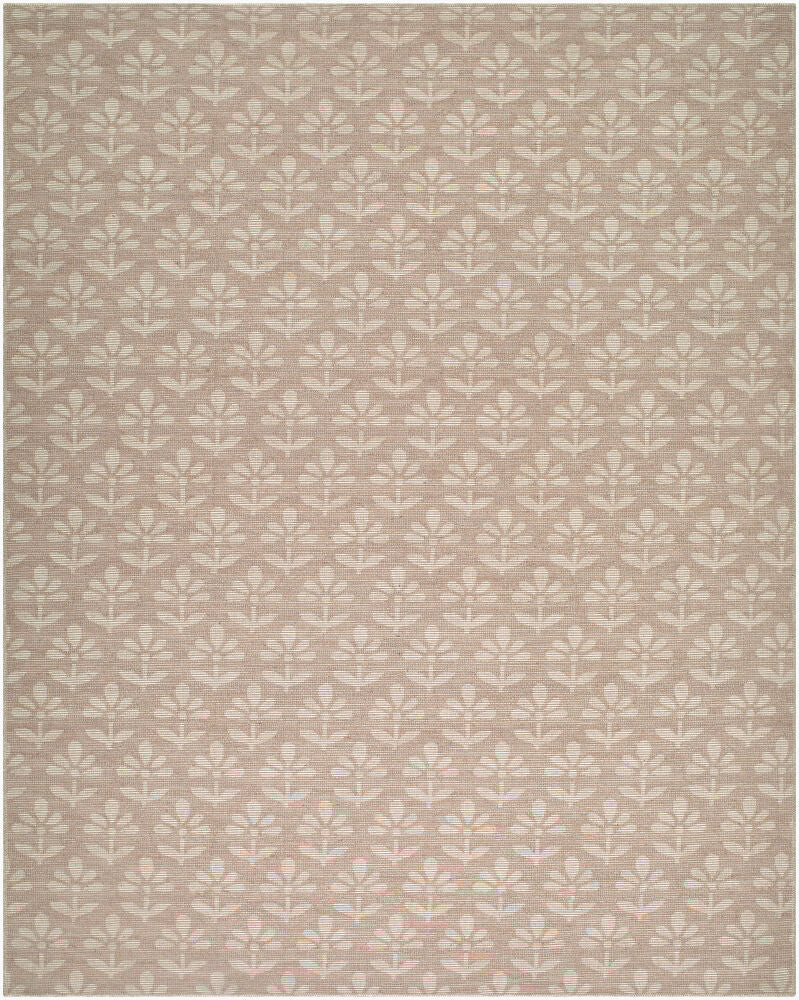 Maya Light Brown/Off-White Machine Woven Rug - 2' x 2'11"