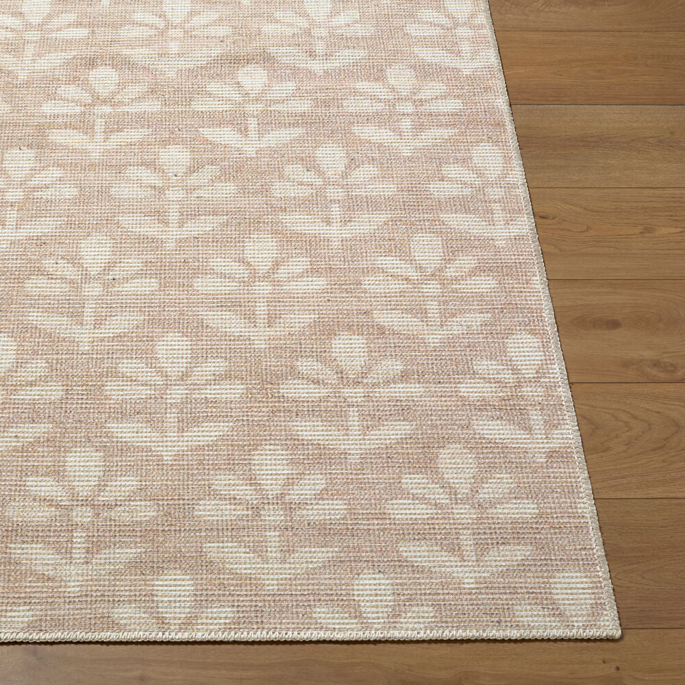 Maya Light Brown/Off-White Machine Woven Rug - front