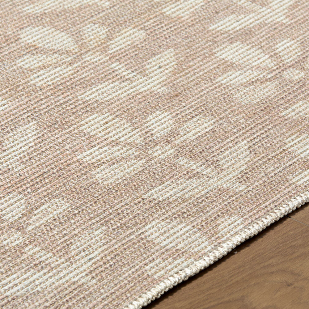 Maya Light Brown/Off-White Machine Woven Rug - texture