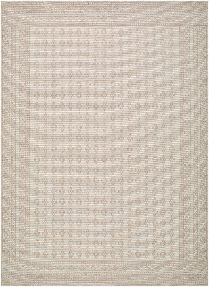 Shanti Mustard/Taupe Machine Woven Rug - 2' x 2'11"