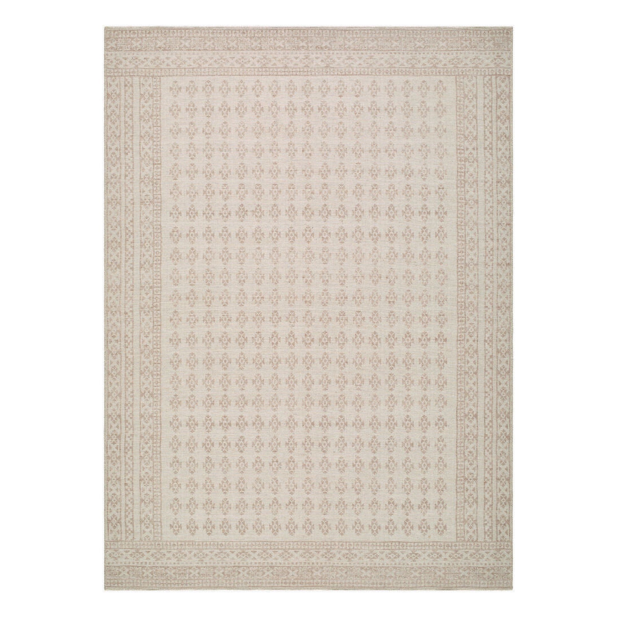Shanti Mustard/Taupe Machine Woven Rug - 2' x 2'11"