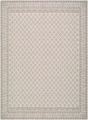 Shanti Brown/Off-White Machine Woven Rug - 2' x 2'11"