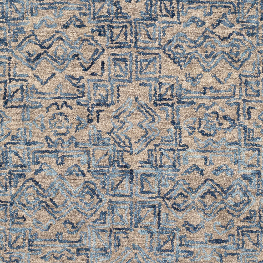 Newcastle Blue/Taupe Handmade Rug - swatch