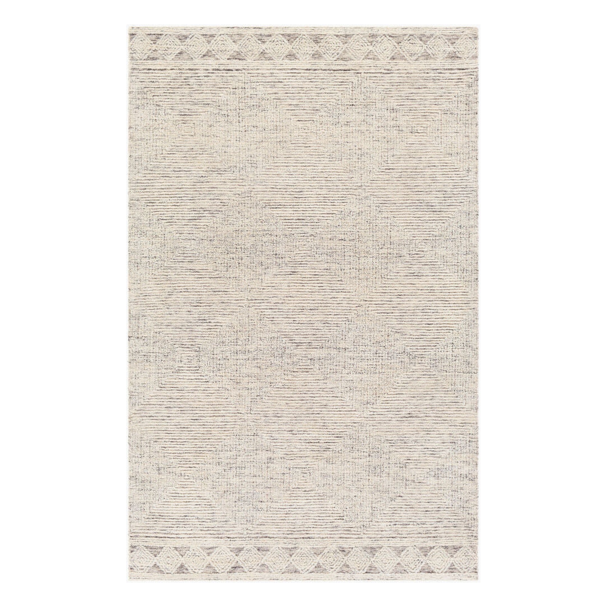 Newcastle Black/Taupe Handmade Rug - 2' x 3'
