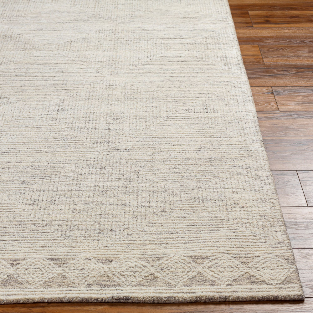 Newcastle Black/Taupe Handmade Rug - front