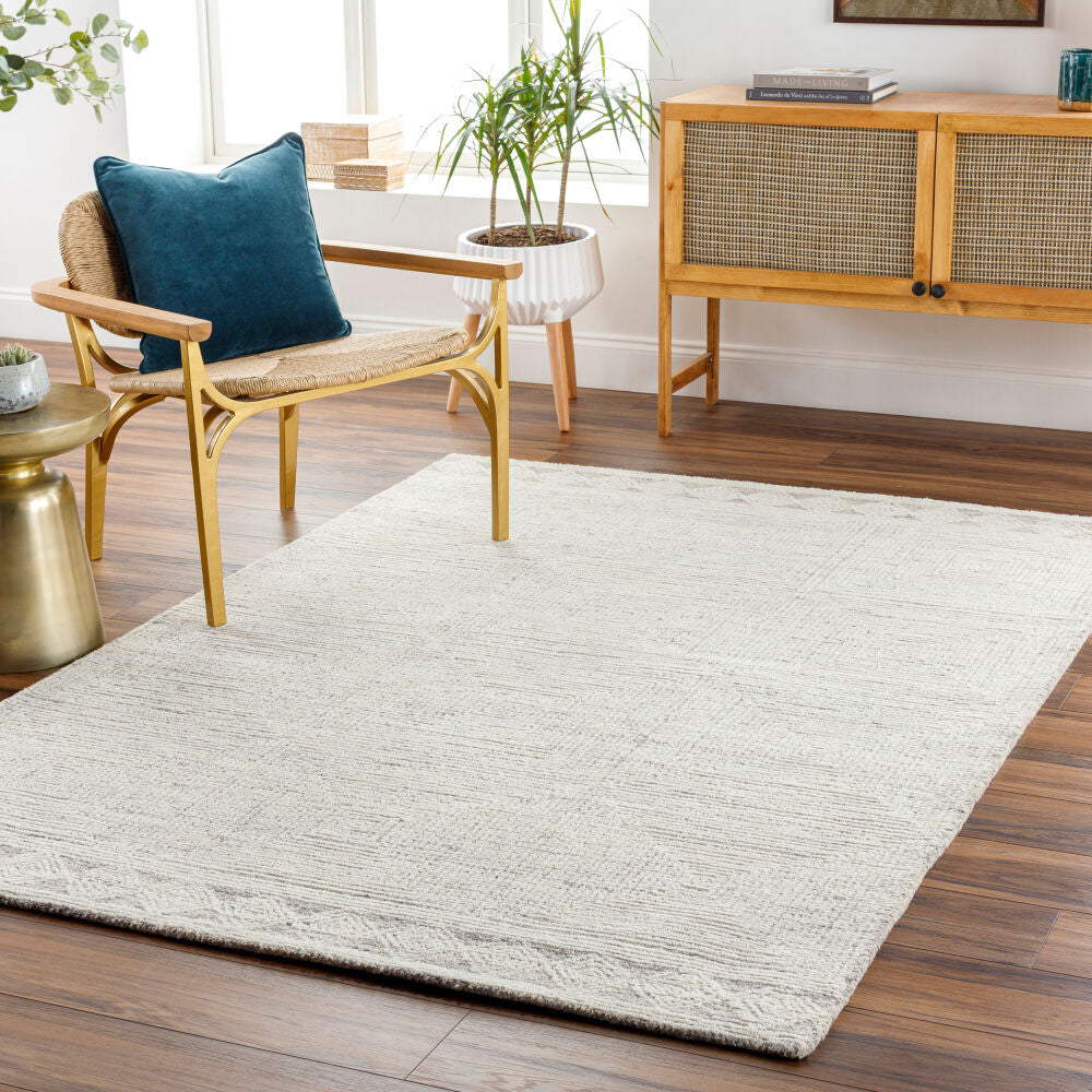 Newcastle Black/Taupe Handmade Rug - roomscene