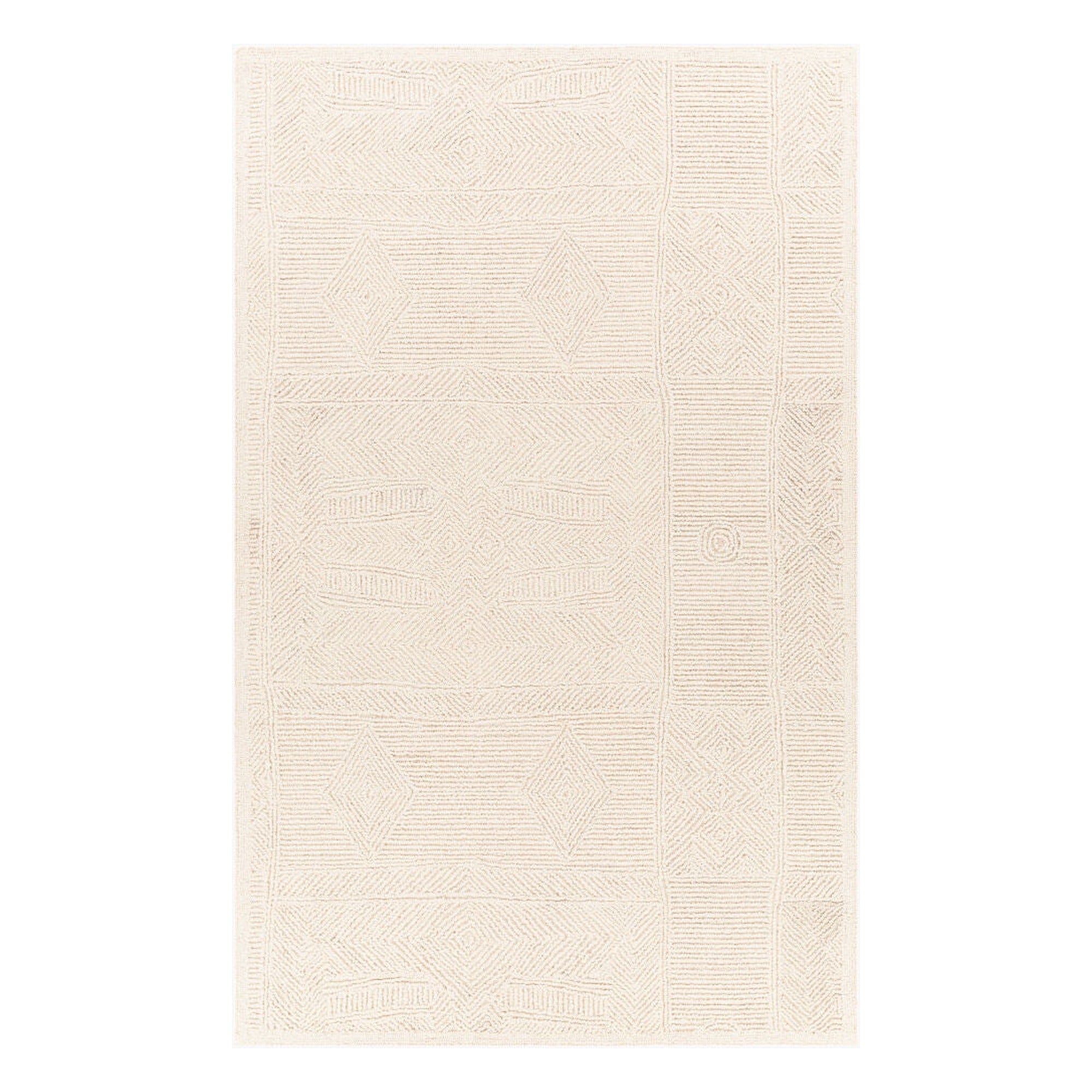 Newcastle Cream Handmade Rug - 2' x 3'