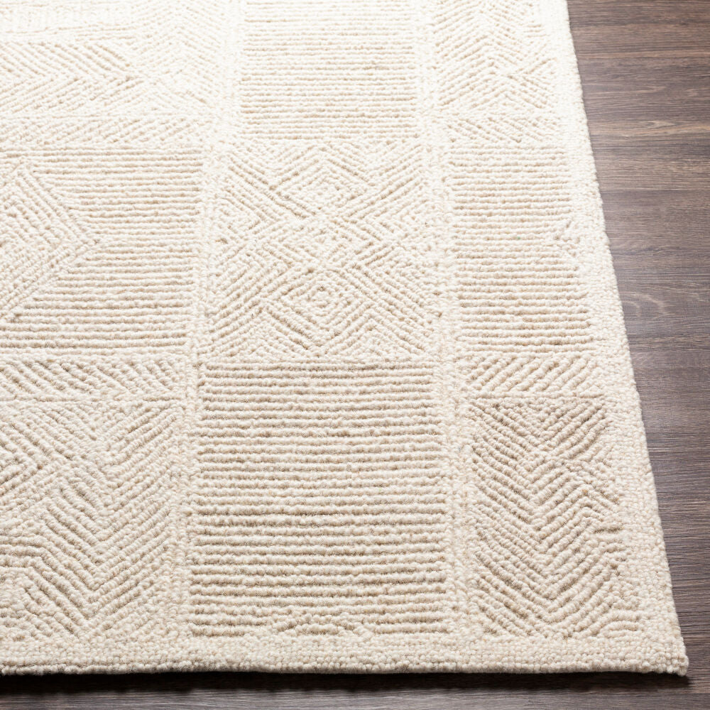 Newcastle Cream Handmade Rug - front