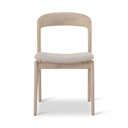 Modern Brazilian - Velma - Side Chair - Bouclé Crafted Glaze Seat - Nevoa Frame