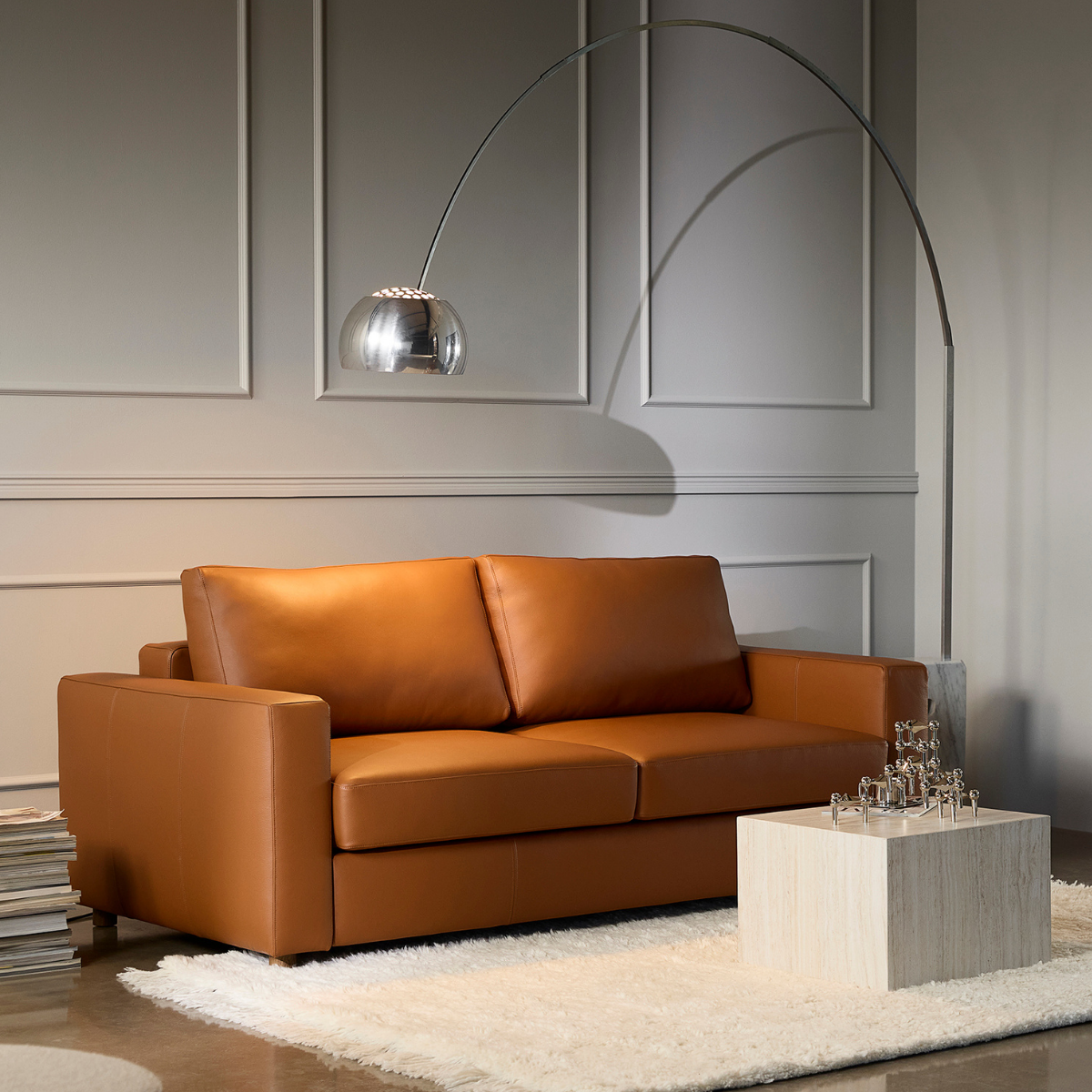 Neah Leather Sleeper Sofa with Standard Arms by Innovation Living at ZIN Home