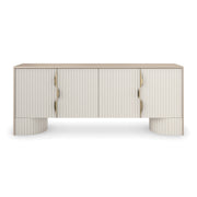 Corinthian Almond Milk Entertainment Console 80" by Caracole