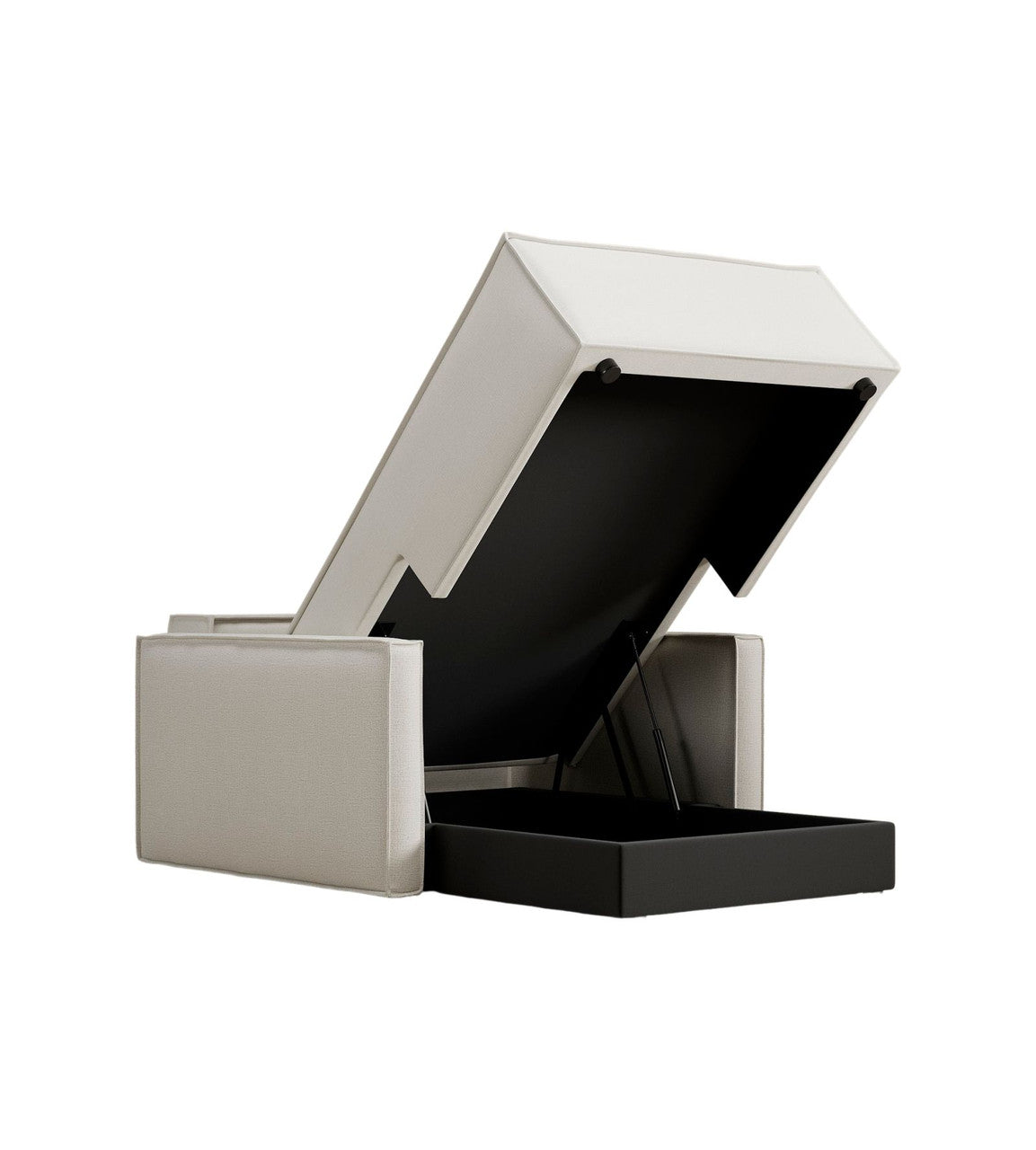 Newilla Lounger Chaise Chair with Slim Arms