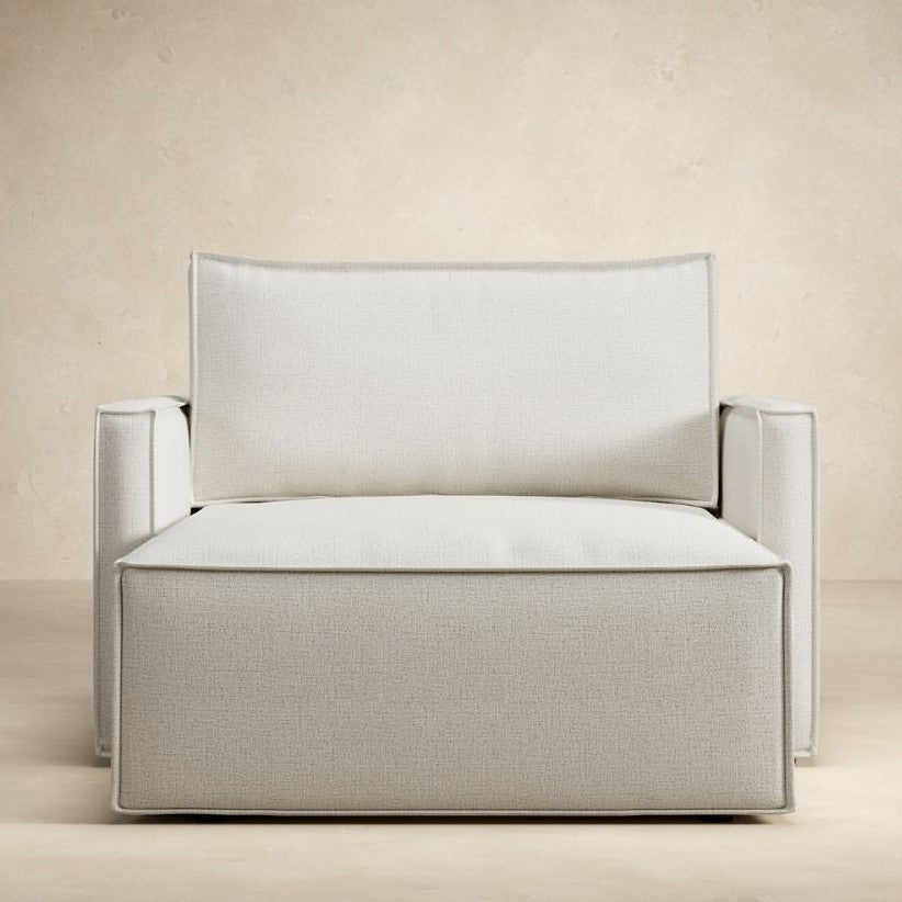 Newilla Lounger Chaise Chair with Slim Arms