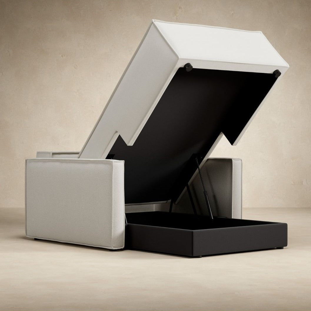 Newilla Lounger Chaise Chair with Slim Arms