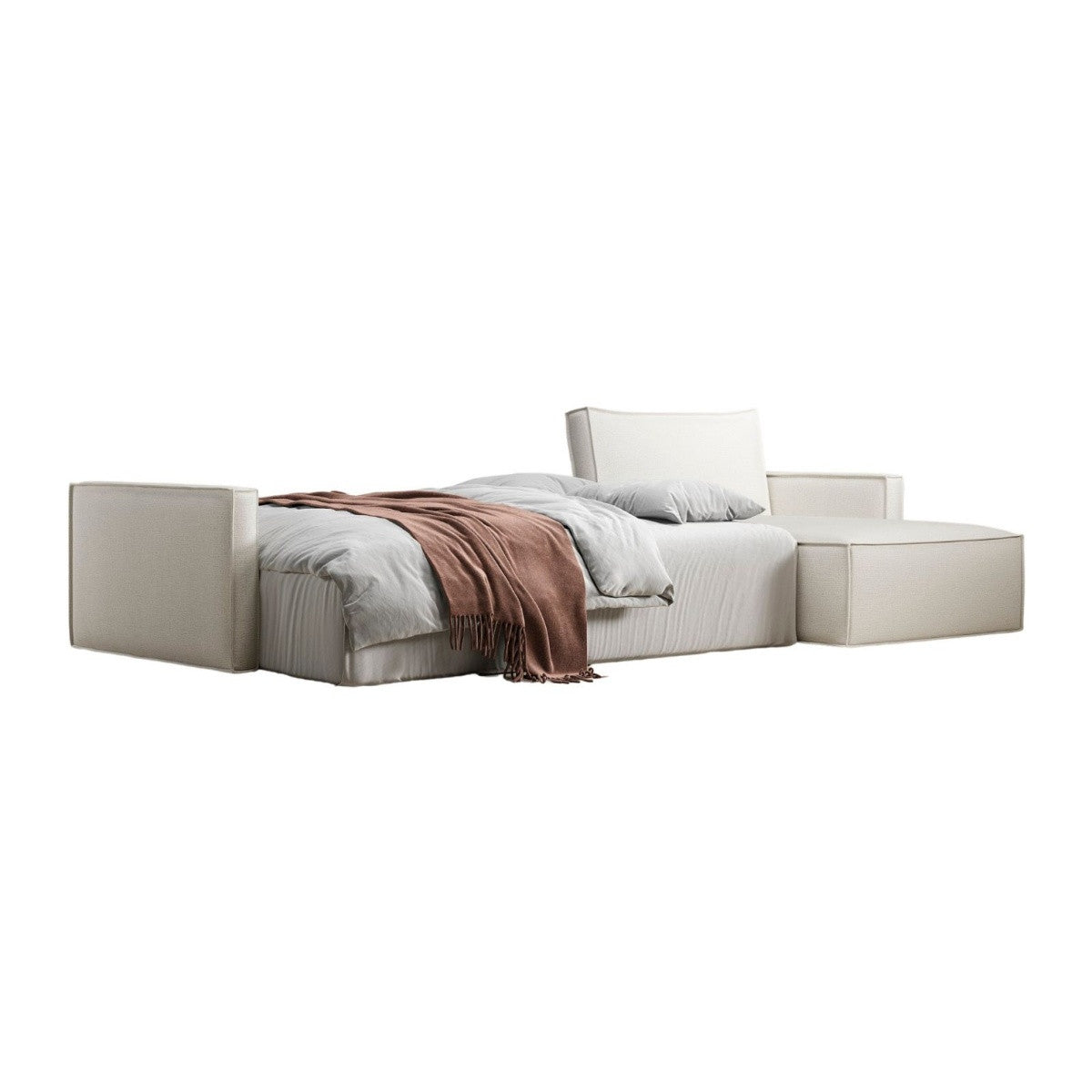 Newilla Storage Sofa Bed Lounger with Slim Arms