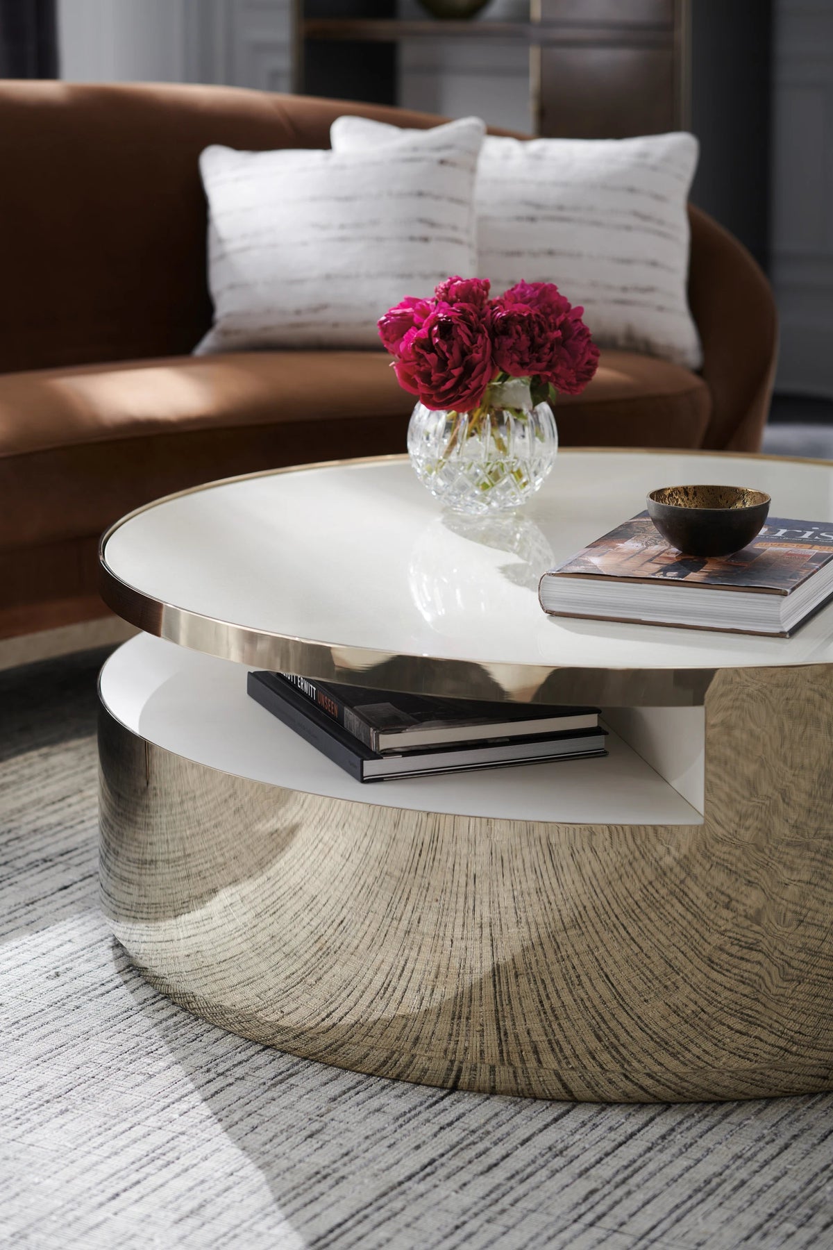 Turn Style Round About Coffee Table 46" by Caracole - view 3