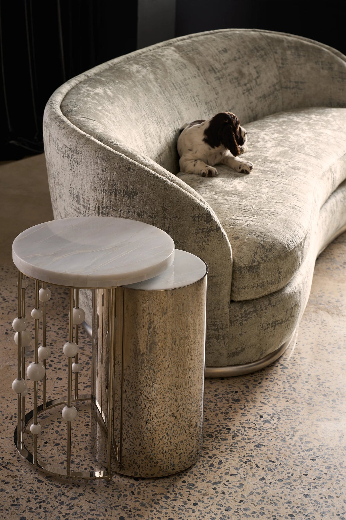Orbit Nesting Accent Table Whisper of Gold End Table by Caracole - view 2