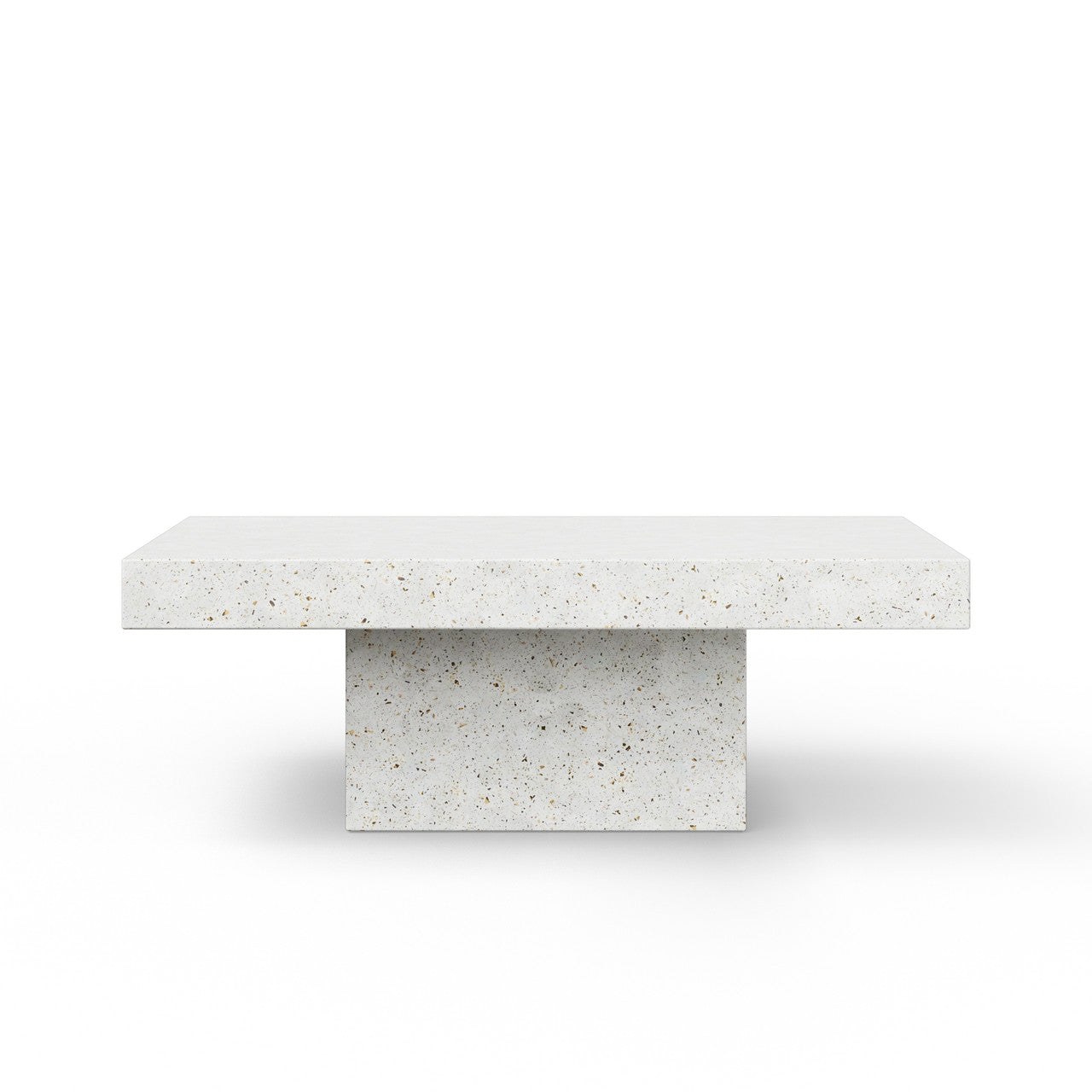 Mixx - Una Rectangle Coffee Table - Ivory Terrazzo