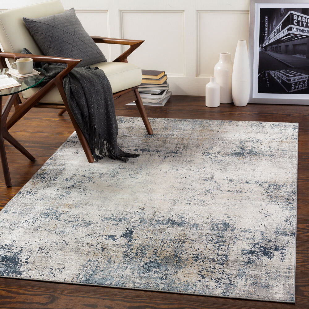 Norland Charcoal/Tan Machine Woven Rug NLD-2312 - roomscene