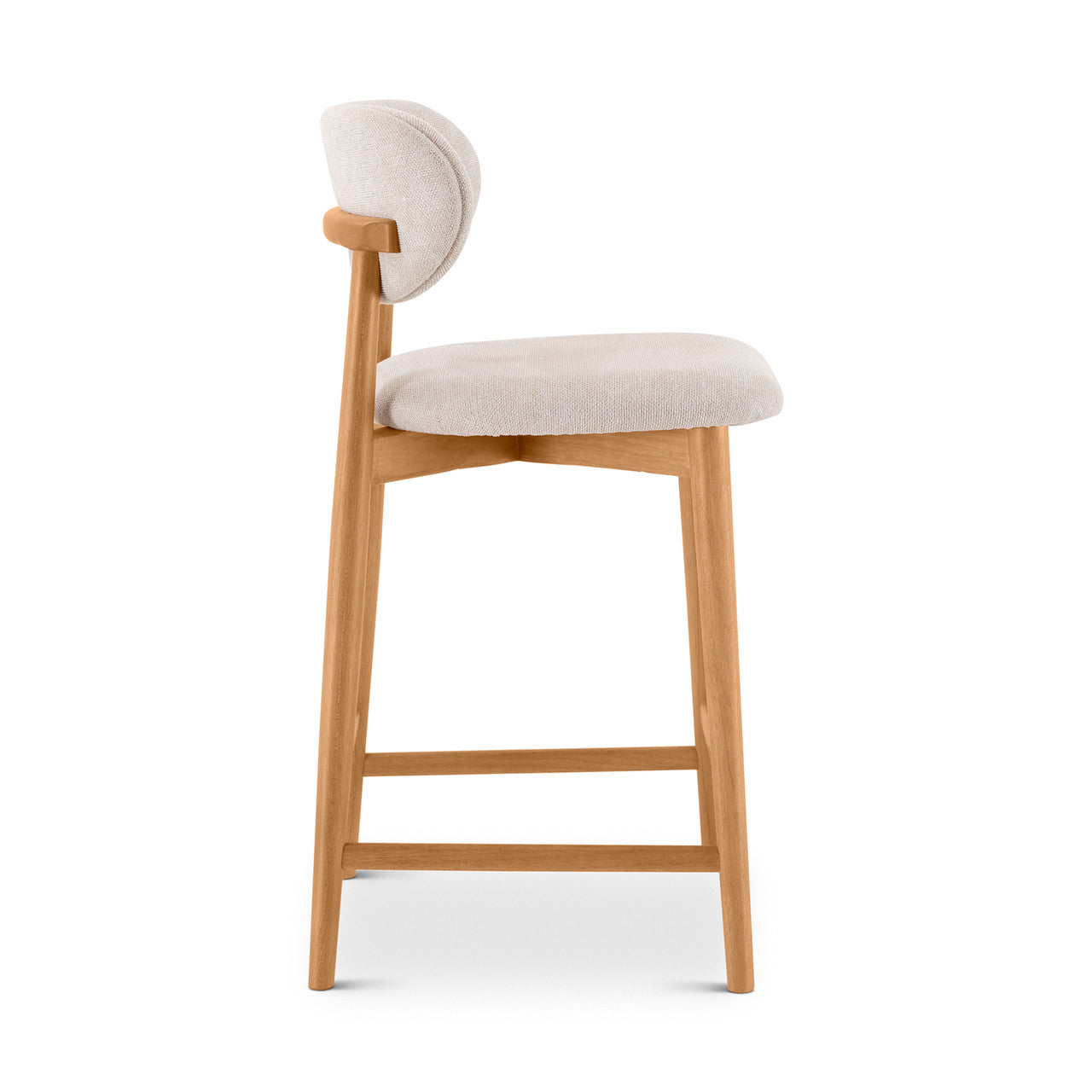 Lucia Counter Stool - Harvest Natural Seat - Domasco Frame