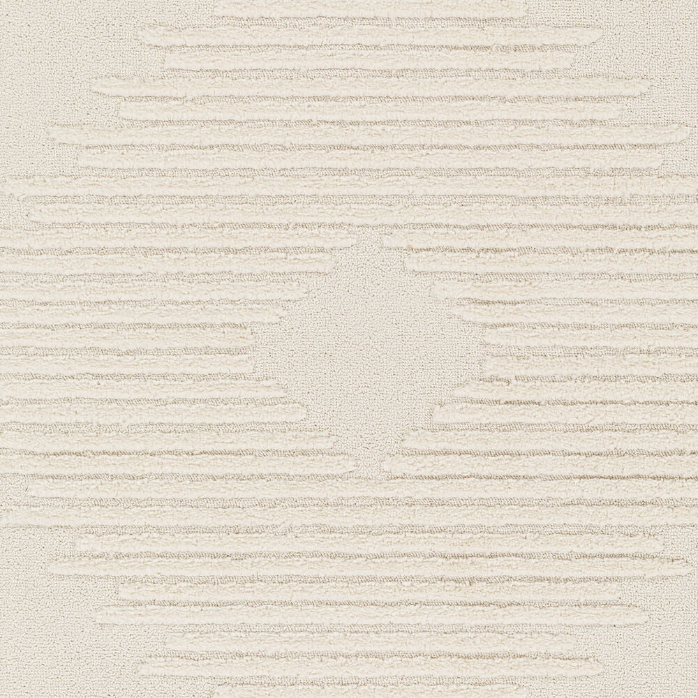 Nora Cream/Light Gray Machine Woven Rug NOA-2304 - swatch