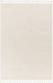 Nora Cream/Light Gray Machine Woven Rug NOA-2305 - 5'3" x 7'
