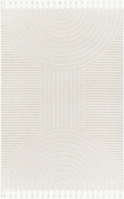 Nora Cream/Light Gray Machine Woven Rug NOA-2309 - 9'10" x 14'
