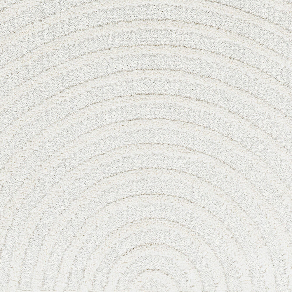 Nora Cream/Light Gray Machine Woven Rug NOA-2309 - swatch