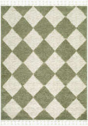 Nora Cream/Tan Machine Woven Rug - 18"