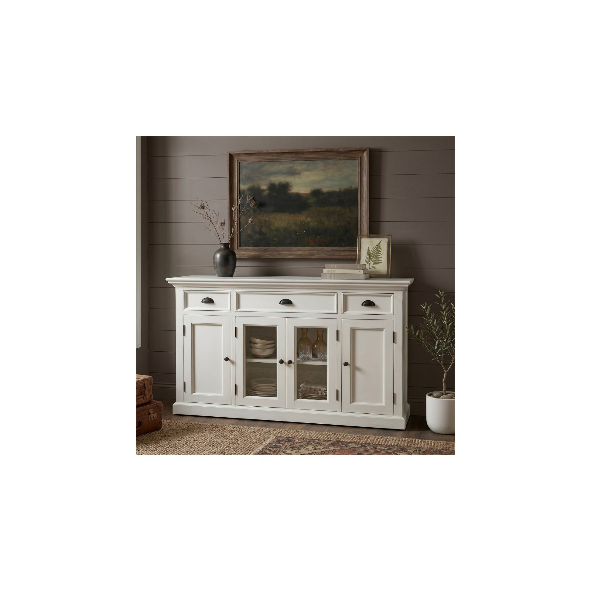 Nova Solo lifestyle image - French Coastal Buffet with 4 Doors 3 Drawers - ZNS-B191 - ZNS-B191