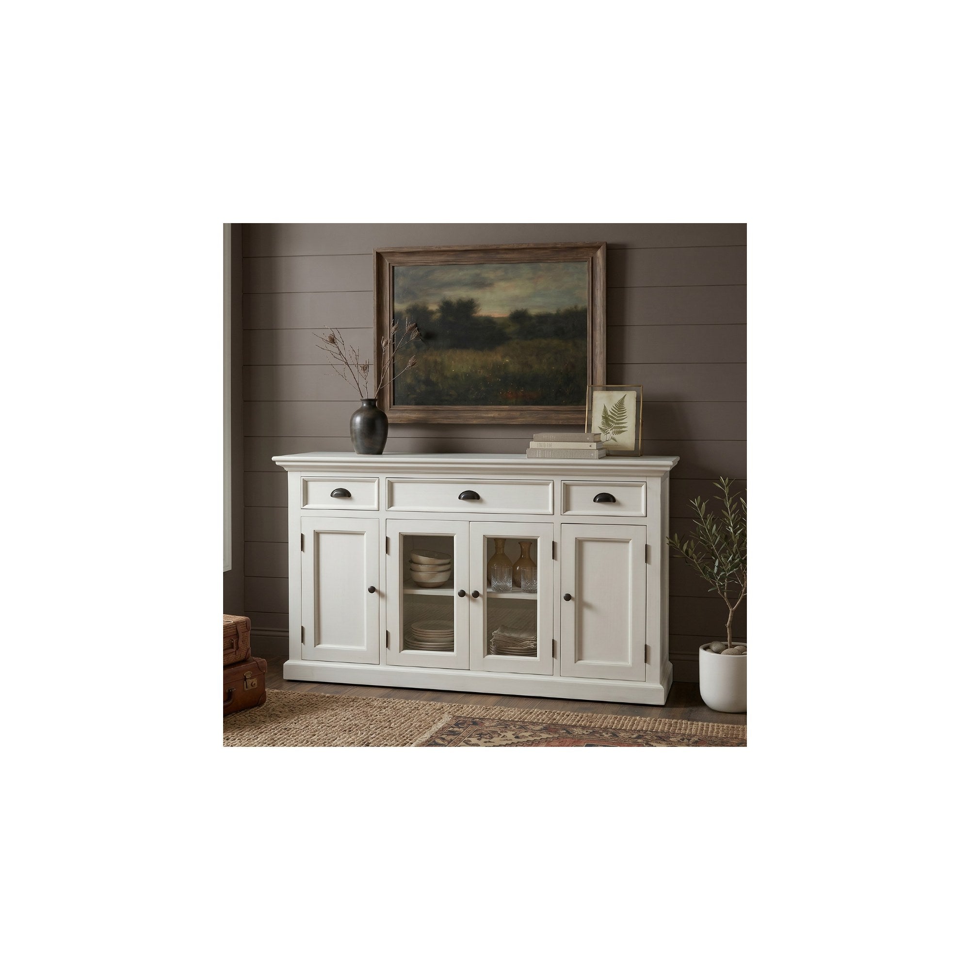 Nova Solo lifestyle image - French Coastal Buffet with 4 Doors 3 Drawers - ZNS-B191 - ZNS-B191