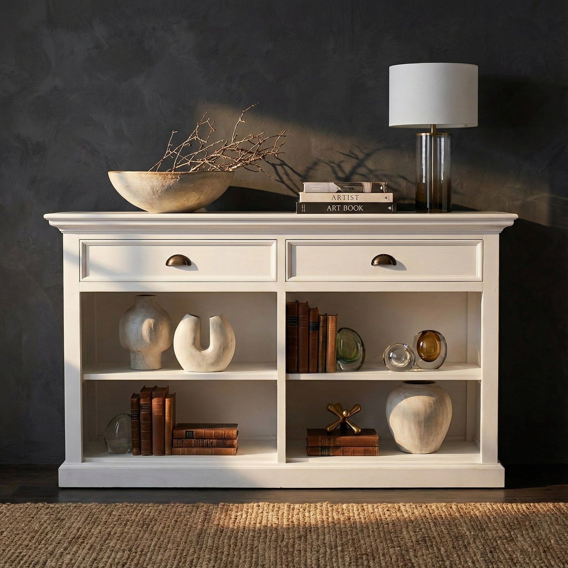 Nova Solo lifestyle image - French Coastal Buffet with 2 Drawers 57" - ZNS-B193