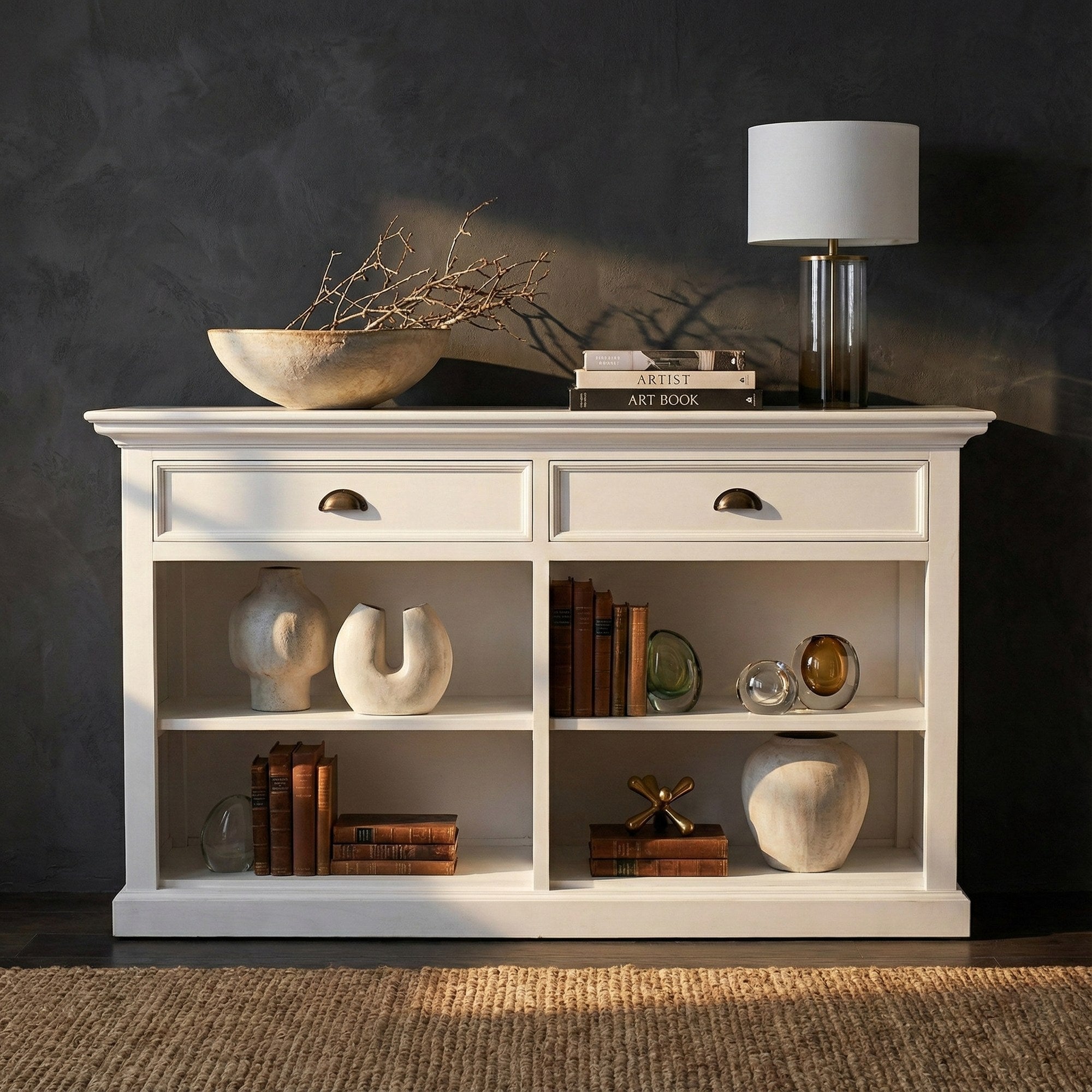 Nova Solo lifestyle image - French Coastal Buffet with 2 Drawers 57" - ZNS-B193