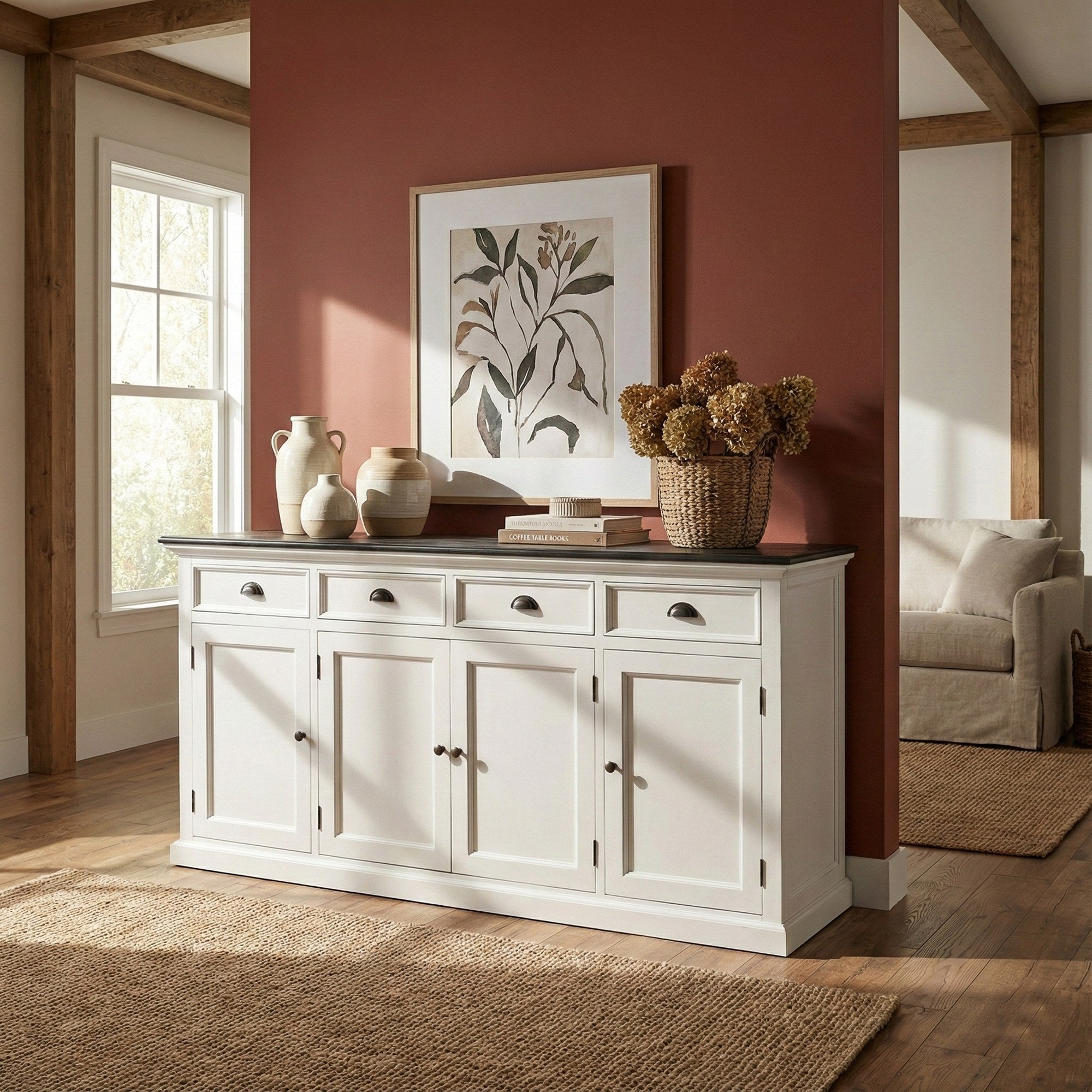 Nova Solo lifestyle image - Modern Farmhouse Buffet 79" - ZNS-B194CT