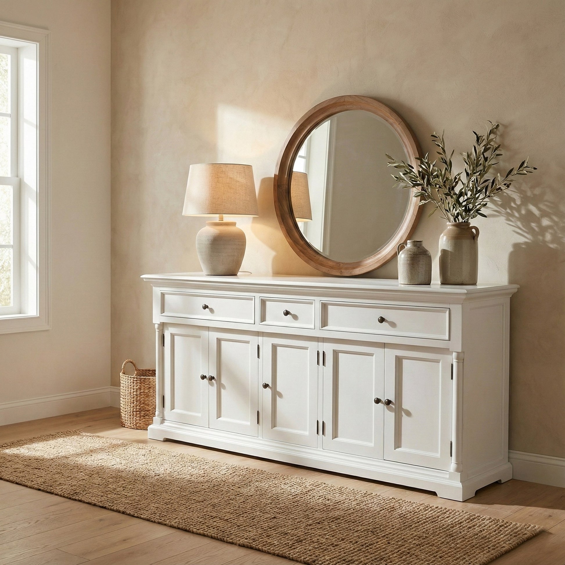 Nova Solo lifestyle image - French Cottage Buffet with 5 Doors 71" - ZNS-B197