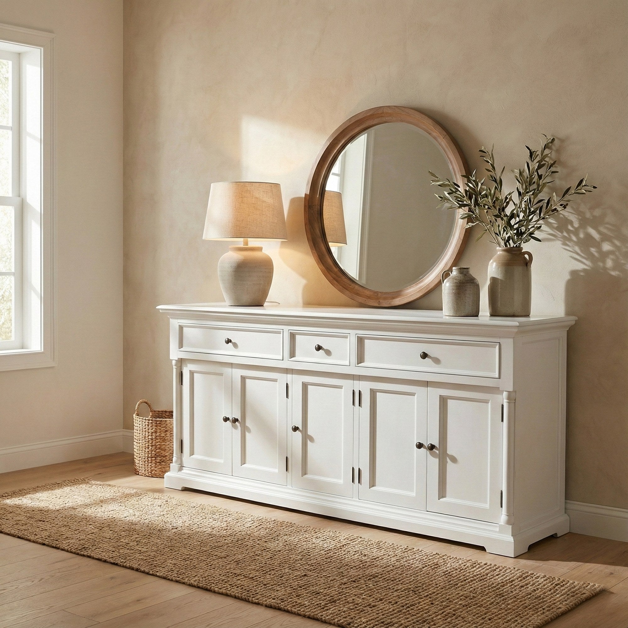 Nova Solo lifestyle image - French Cottage Buffet with 5 Doors 71" - ZNS-B197