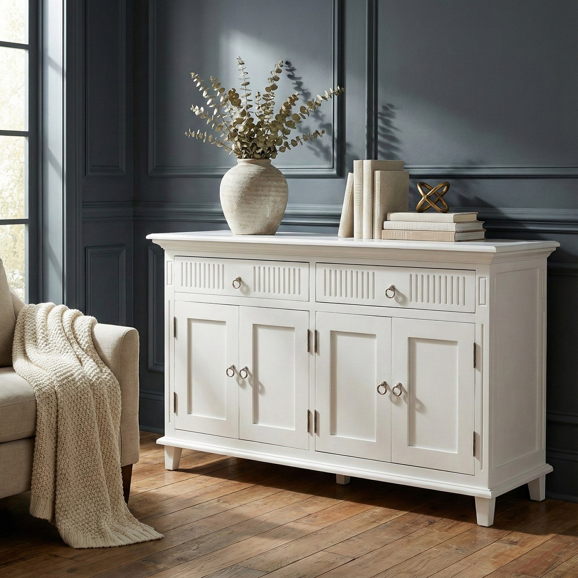 Nova Solo lifestyle image - Scandi Coastal Buffet with 4 Doors 57" - ZNS-B199