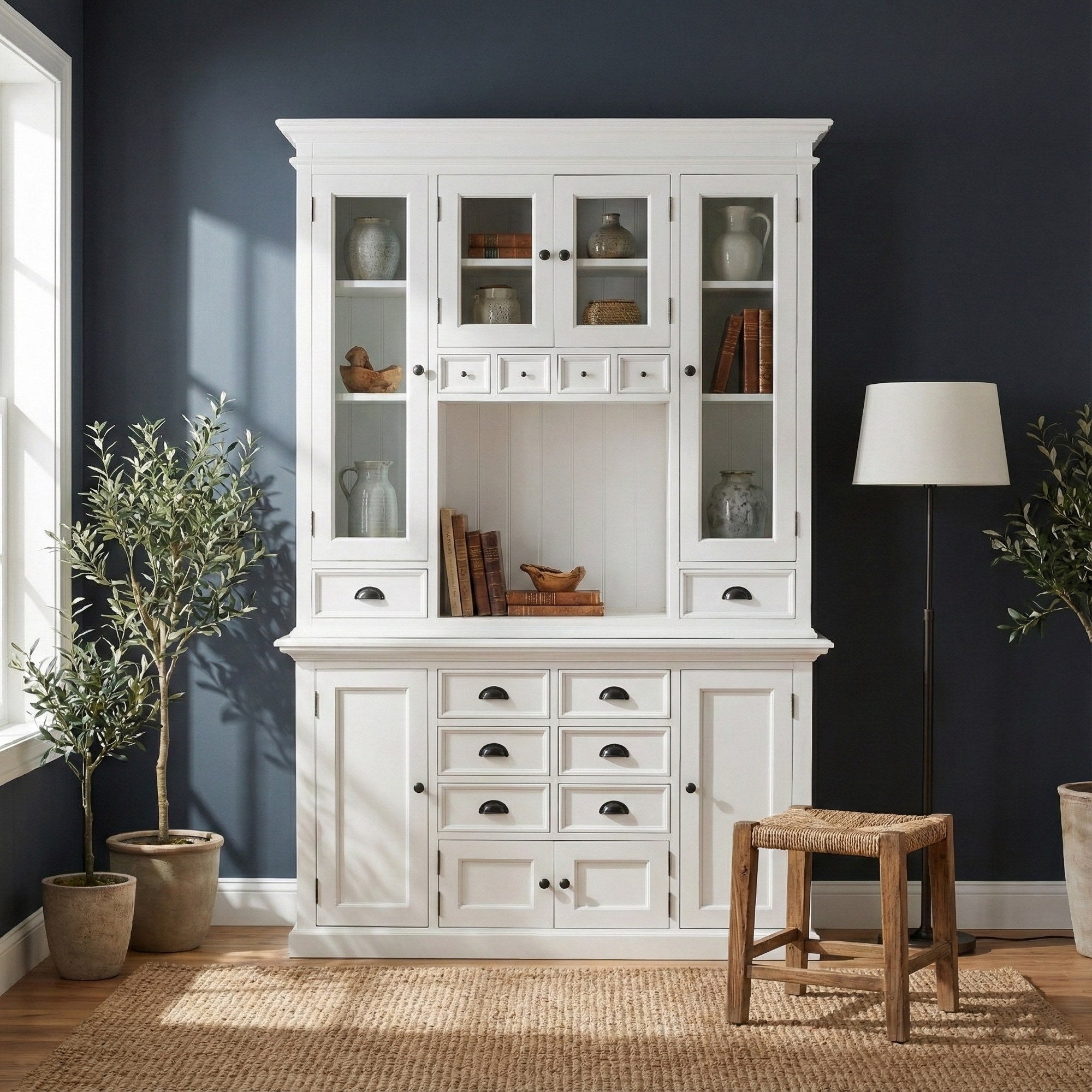 Nova Solo lifestyle image - French Coastal Kitchen Hutch Unit 57" - ZNS-BCA597