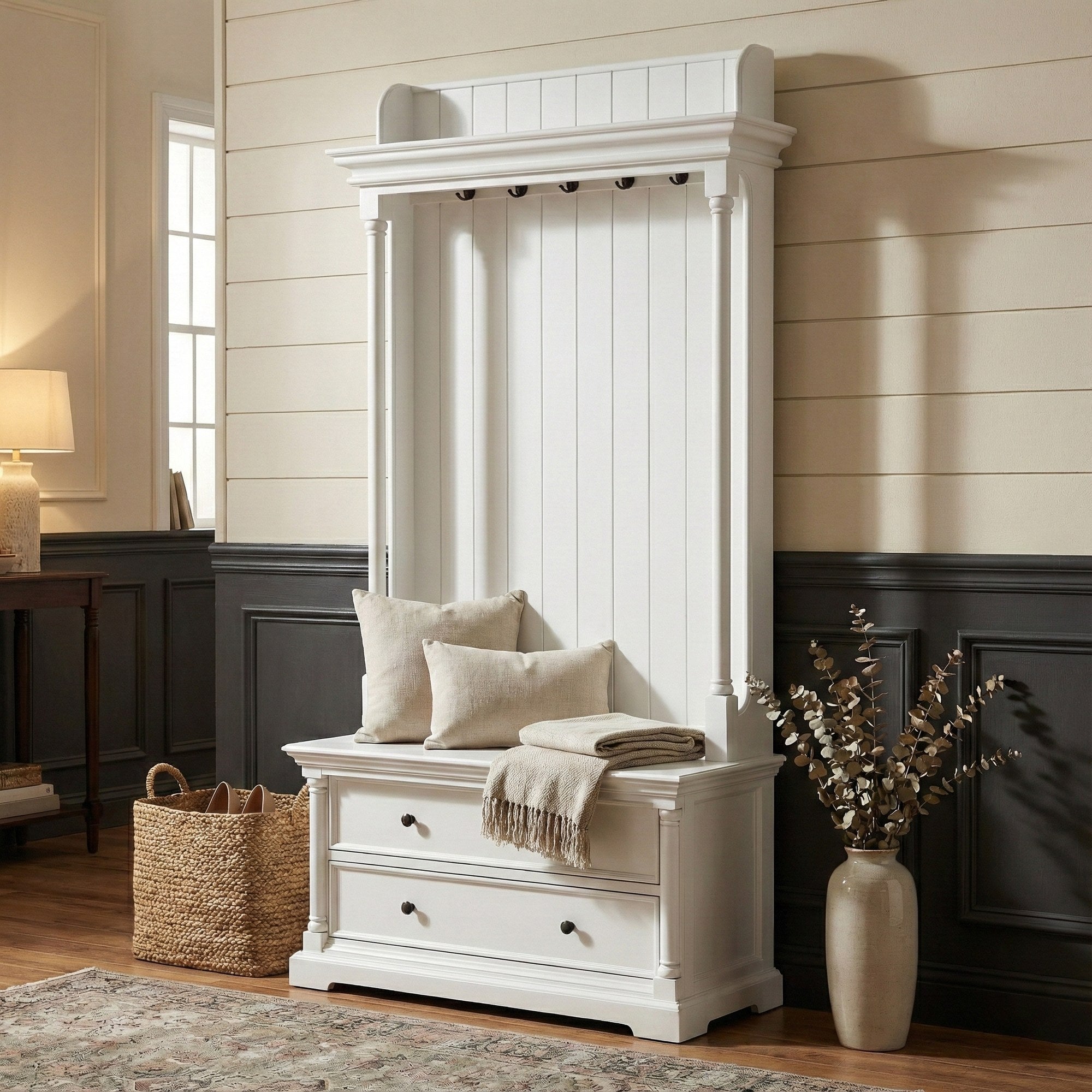Nova Solo lifestyle image - French Cottage Hall Tree 39" - ZNS-CA605