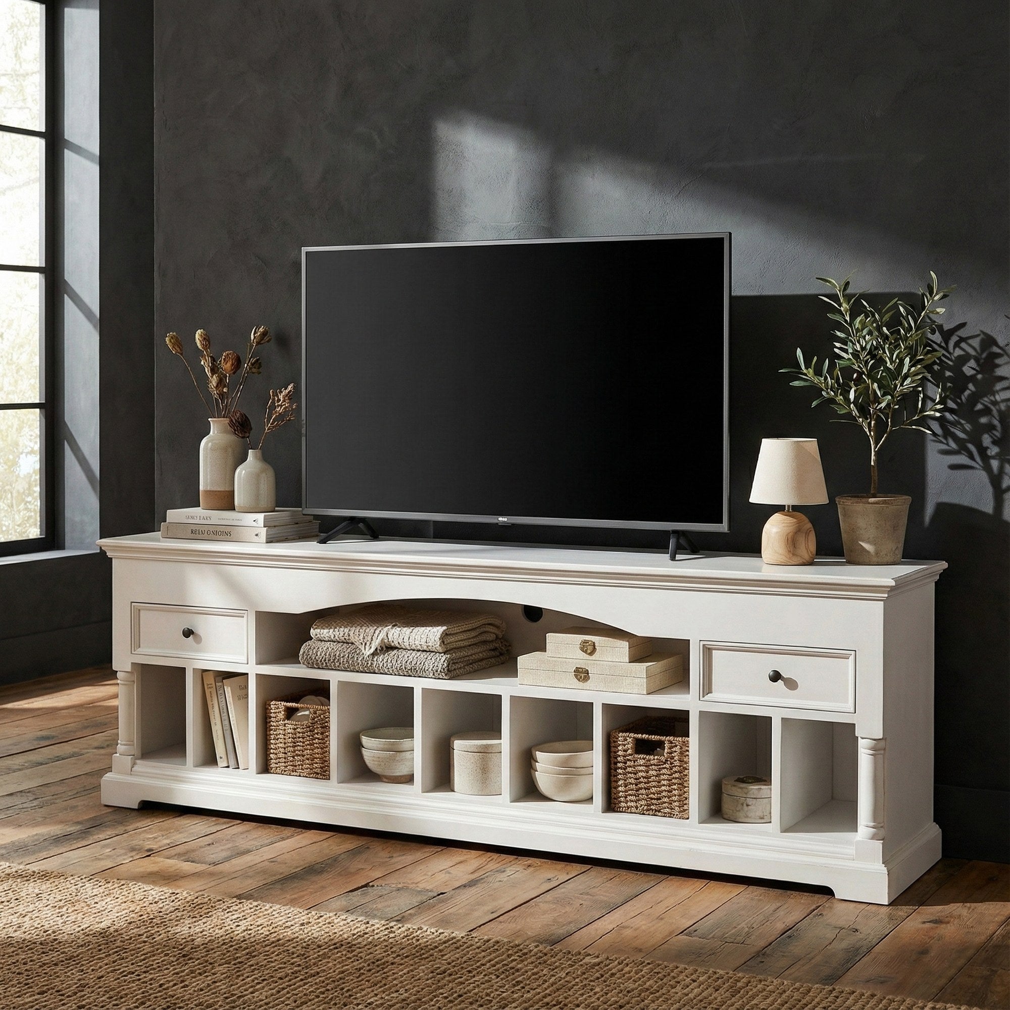 Nova Solo lifestyle image - French Cottage Media Console 71" - ZNS-CA611