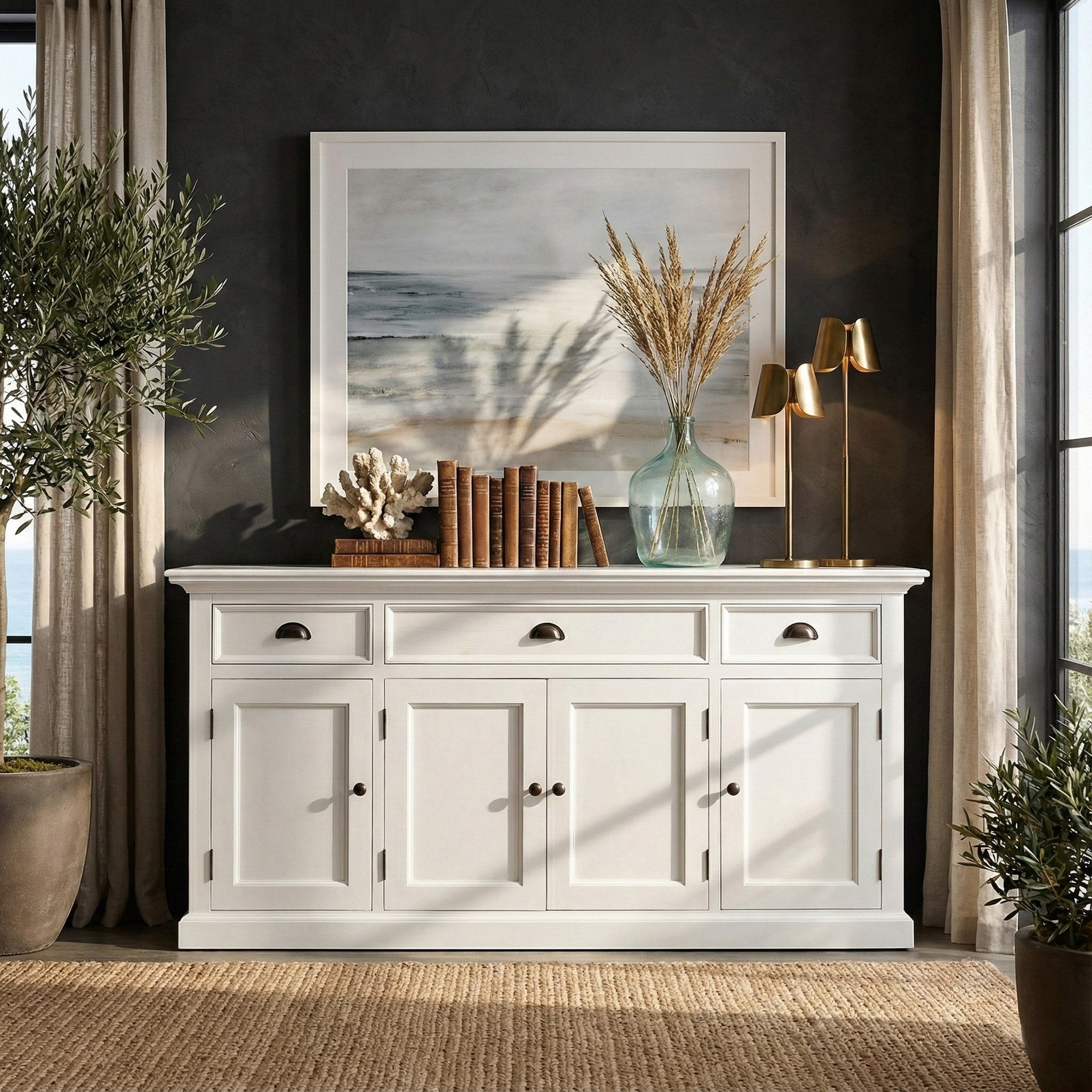 Nova Solo lifestyle image - French Coastal Buffet Console Table 65" - ZNS-CA633