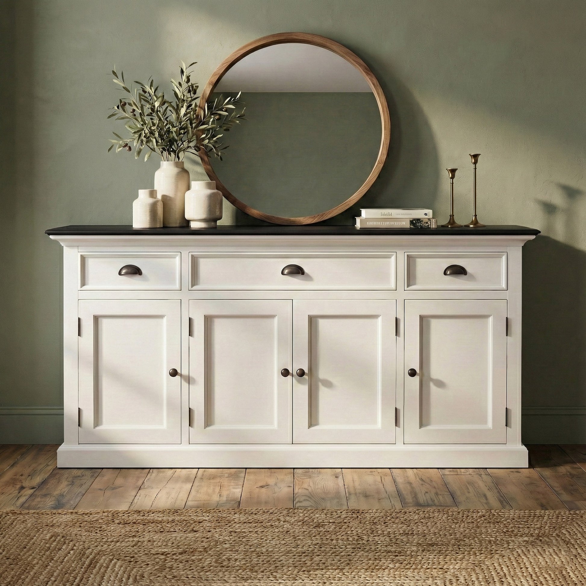 Nova Solo lifestyle image - Modern Farmhouse Buffet Console Table 65" - ZNS-CA633CT